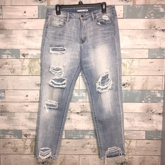 Klique B Denim - Klique B destroyed jeans light wash sz 28